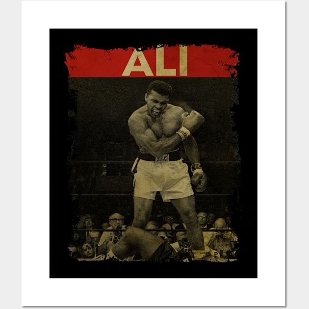 TEXTURE ART- MuhammadAli - RETROSTYLE Wall Art by ZiziVintage